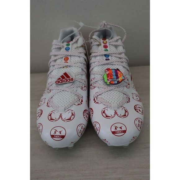 adidas GZ6901 Men's Sz 13 White/Red Freak 22 Big Mood DSG SM Football Cleats - Picture 1 of 11